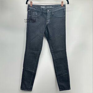 Mossimo Women's Black Silver Metallic Mid-Rise Jegging Size 0/25